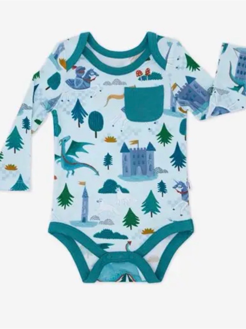 ‘Knights Quest’ pocket body suit (Little Sleepies)